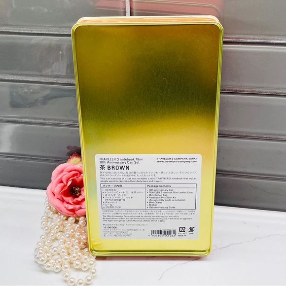 Traveler's Notebook Mini 10th Anniversary Can Set travelers Notebook Mini - Picture 3 of 9